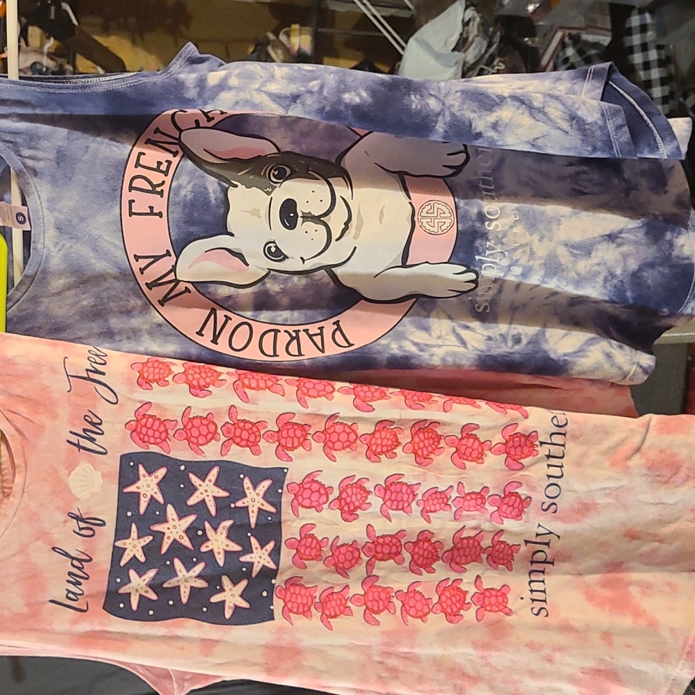 Lot of small simply southern tank tops for ladies